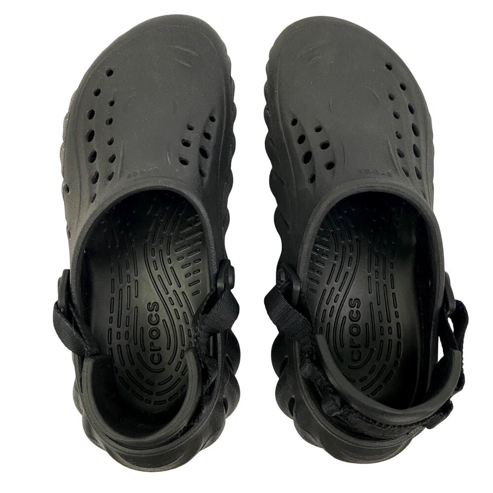 Crocs Echo Slip on Clogs Shoes Chunky Trendy Black 207837 Women’s 7 - Picture 5 of 10